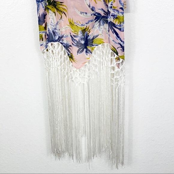 Chelsea Pink Leaf Swimming Top/Cover Up La… - Picture 2 of 7